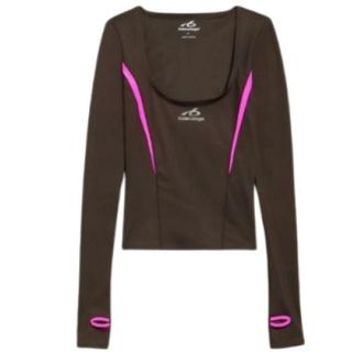 Balenciaga Tops, Dames, Roze, S, Long Sleeve Top