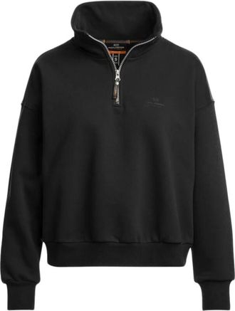 Parajumpers Zendaya Half-Zip Sweat - Dames - Sweatshirts & Hoodies - Zwart - Maat: XS Katoen