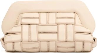 Themoir&egrave; Bios Edge Clutch - Dames - Clutches - Beige - ONE Size - Leer - Tassen