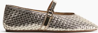 H&M Geflochtene Mary-Janes - Gold
