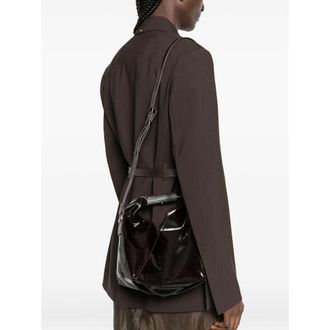 Maison Margiela Patent Calf Leather Tote Bag - Black