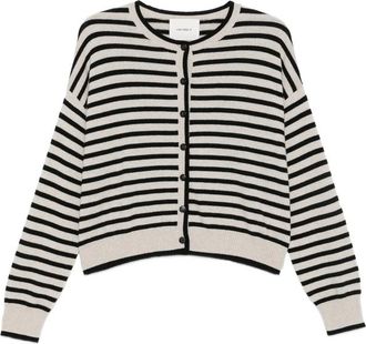 Lisa Yang Marit Striped Cashmere Cardigan