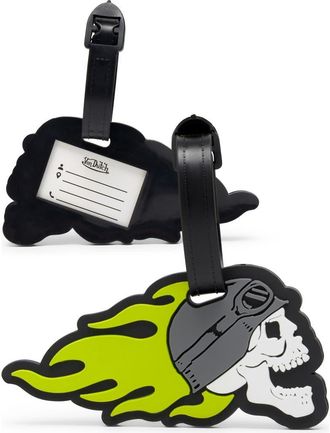 Von Dutch American Heritage 2-Piece Suitcase ID Tag Set with Adjustable Straps at Nordstrom