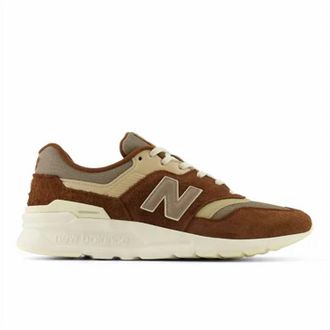 New Balance Mens Suede Lace Up Shoe In Brown