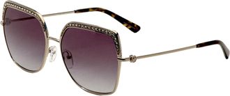 Michael Kors Womens 57 mm Gold Sunglasses