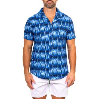 Maceoo Marthy Blue Camp Shirt at Nordstrom, Size 5