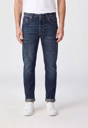 Dondup Jeans Icon skinny fit a vita media in denim di cotone