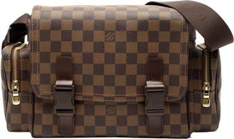 Louis Vuitton 2006 Damier Ebene Melville Reporter crossbody bag - Marrone