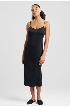 Natori Body Doubles Slip Dress in Black at Nordstrom, Size X-Small