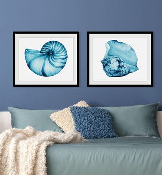 Queence Bild »Corry« Kunst Meer Wassertiere 1 Stk. tlg. HD Premium Poster-Druck inkl. Holzrahmen