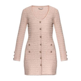 Alessandra Rich Knitted Dresses, female, Pink, Size: XS Dress with shimmering embellishments