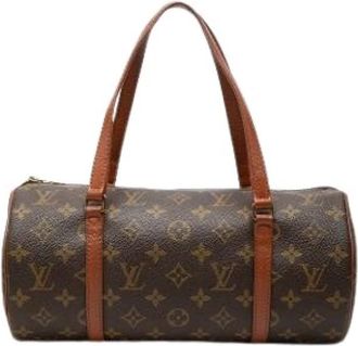 Louis Vuitton Pre-owned Papillon 30 - Dames - Vintage Handtas - Bruin - ONE Size - Leer - Vintage