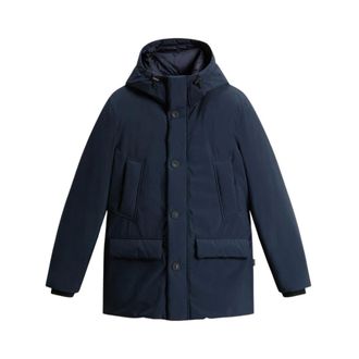 Woolrich Cloud Arctic Parka - Heren - Mantels - Blauw - Maat: M Zijde