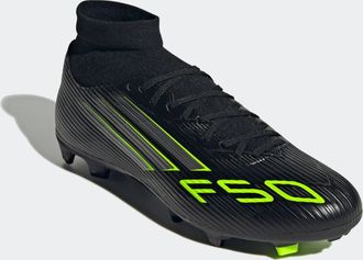 adidas Fussballschuh ADIDAS PERFORMANCE F50 LEAGUE MITTELHARTE/HART- UND ASCHENPL&Auml;TZE, Damen, Gr. 42,5, schwarz (core schwarz, iron metallic, lucid lemon), S