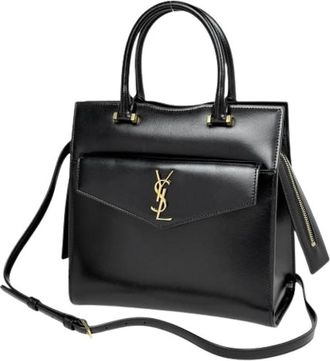 Saint Laurent Pre-owned Handbags, female, Black, Size: ONE SIZE Pre-owned Vintage Shoulder Bag