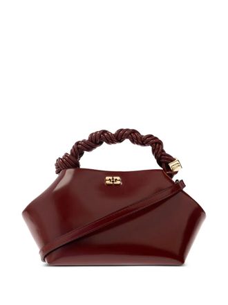Ganni Bou shoulder bag - women - Polyurethane/Recycled Polyester/Cotton - OS - Red