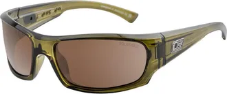 Dirty Dog Ninja Polarized 53813 Mens Sunglasses Green Size 66