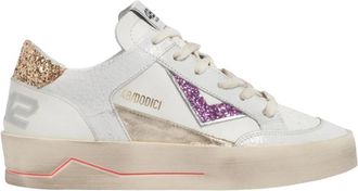 4B12 Witte Dames Sneaker Kyle Lijn - Dames - Sneakers - Wit - 37 EU - Leer - Schoenen