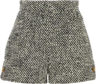 Versace Wool Boucl&eacute; Shorts - Dames - Bermuda - Veelkleurig - S - Wol - Korte Broeken