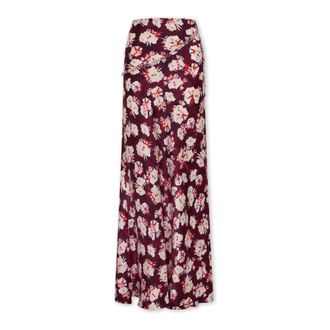 Paco Rabanne Gonna in Seta Satinata con Motivo Floreale - - Skirts - Donna - Multicolore - M