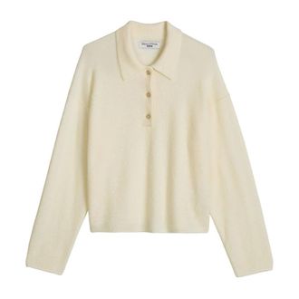 Marc O'Polo Truien & Vesten, Dames, Beige, XS, Gebreid Poloshirt