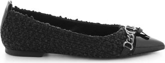 Kennel & Schmenger Ballerina Schoenen met Zilveren Gesp - Dames - Ballerinas - Zwart - 37 EU - Leer - Schoenen