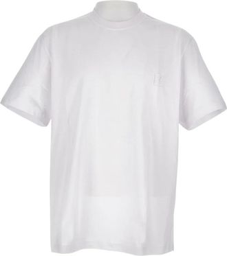 Wooyoungmi T-Shirts, male, White, Size: XL Cotton Back Logo T-Shirt