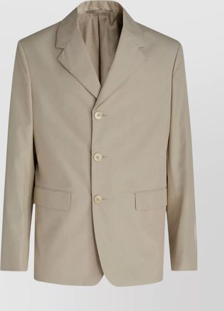 Prada notched lapel front flap pockets
