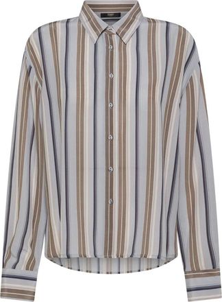 Seventy Casual overhemd van katoen en zijde - Dames - Overhemden - Veelkleurig - XL - Katoen - Overhemden
