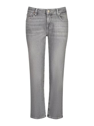 7 For All Mankind Faded-Effect Whiskered Jeans
