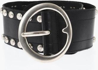 Dsquared2 Studded Leather Oversized Belt 70mm size 60