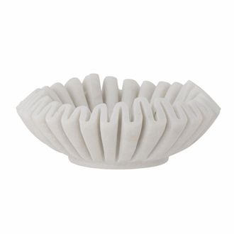 Bloomingville Harmonia Bowl 17.5x6 Cm - White Marble
