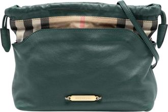 Burberry Pre-owned Cross Body Bags, female, Green, Size: ONE SIZE Pre-owned Bucket Bag
