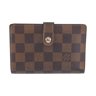 Louis Vuitton Brown Damier Canvas Pvc Wallet (Bi-Fold) (Pre-Owned)