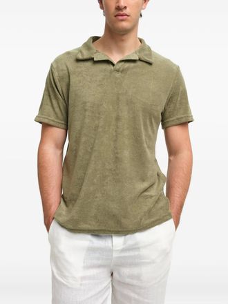Peninsula short sleeve polo shirt - men - Cotton/Modal - L - Green