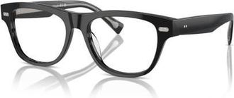 Brunello Cucinelli 54mm Rectangle optical glasses in Black at Nordstrom