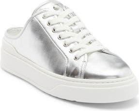 Stuart Weitzman Skater Mule Sneaker in Silver at Nordstrom Rack, Size 10.5