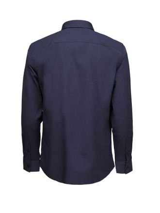 Burberry Mens Shirts Navy Black Cotton Apparel Elastane T-shirts