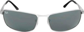 Ray-Ban Green Classic G-15 Rectangular Mens Sunglasses RB3498 004/71 64