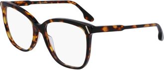 Victoria Beckham Glasses, female, Brown, Size: ONE SIZE Acetate Square Frame Glasses