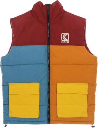 Karl Kani Blokkegeploekvest - Heren - Bodywarmers - Blauw - XS - Jassen