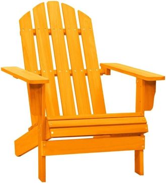 vidaXL Vidaxl - Garden Adirondack Chair Solid Fir Wood Orange