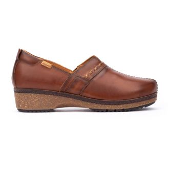 Pikolinos Womens Wedge Granada Shoes In Cuero