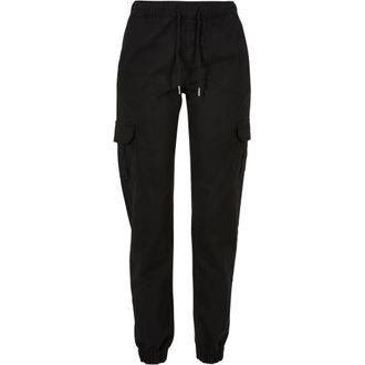 Urban Classics Dames/Dames Cargo Pocket Hoge Taille Joggingbroek (Zwart)