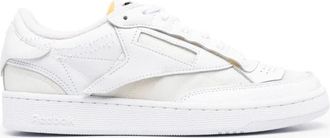 Maison Margiela Panelled Low-Top Sneakers - Dames - Sneakers - Wit - 38 1/2 EU - Leer - Schoenen