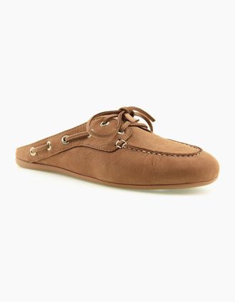 Sperry Top-Sider Womens Sperry Slimboat Leather Womens Tan Mules - Brown - Size: UK 8 / eu 41.5 / us 10.5