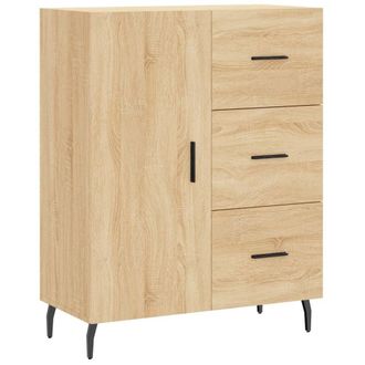 Berkfield Home Sideboard Sonoma Oak 69.5x34x90 cm Engineered Wood in Light Brown