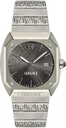 Versace Accessoires, Heren, Grijs, ONE Size, Antares Horloge