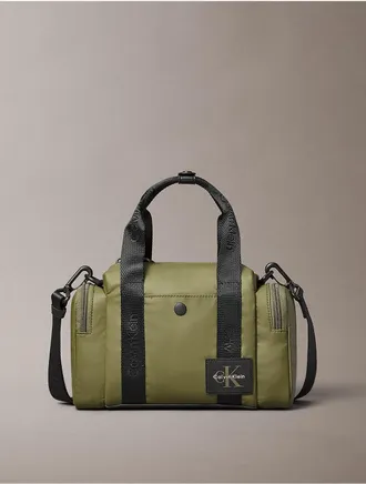 Calvin Klein Mens Utility Sport Crossbody Duffle Bag - Green