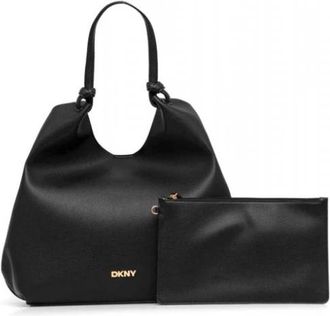 DKNY Paula Large Tote - Dames - Schoudertassen - Zwart - ONE Size - Leer - Tassen